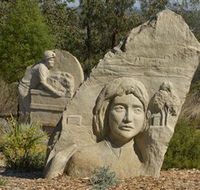 Heritage Sculptures at Pensioners Hill Lookout - Goulburn Accommodation