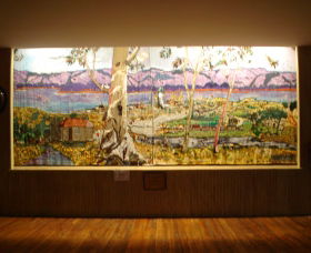 Adaminaby Memorial Hall Stage Curtain - Goulburn Accommodation 0
