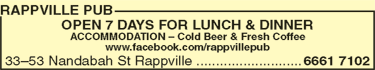 Rappville Pub - Goulburn Accommodation 0