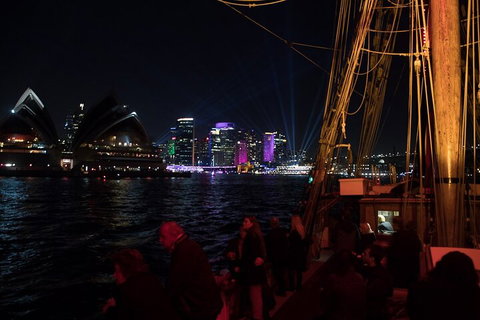 Vivid Tall Ships Dinner Cruise On Sydney Harbour - Goulburn Accommodation 4